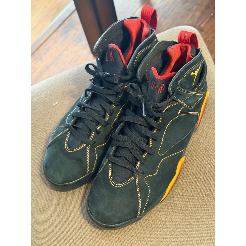 Air Jordan 7 Retro Citrus Black Varsity Red Orange 304775-081 Mens Sneaker